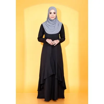 AJWA JUBAH - BLACK
